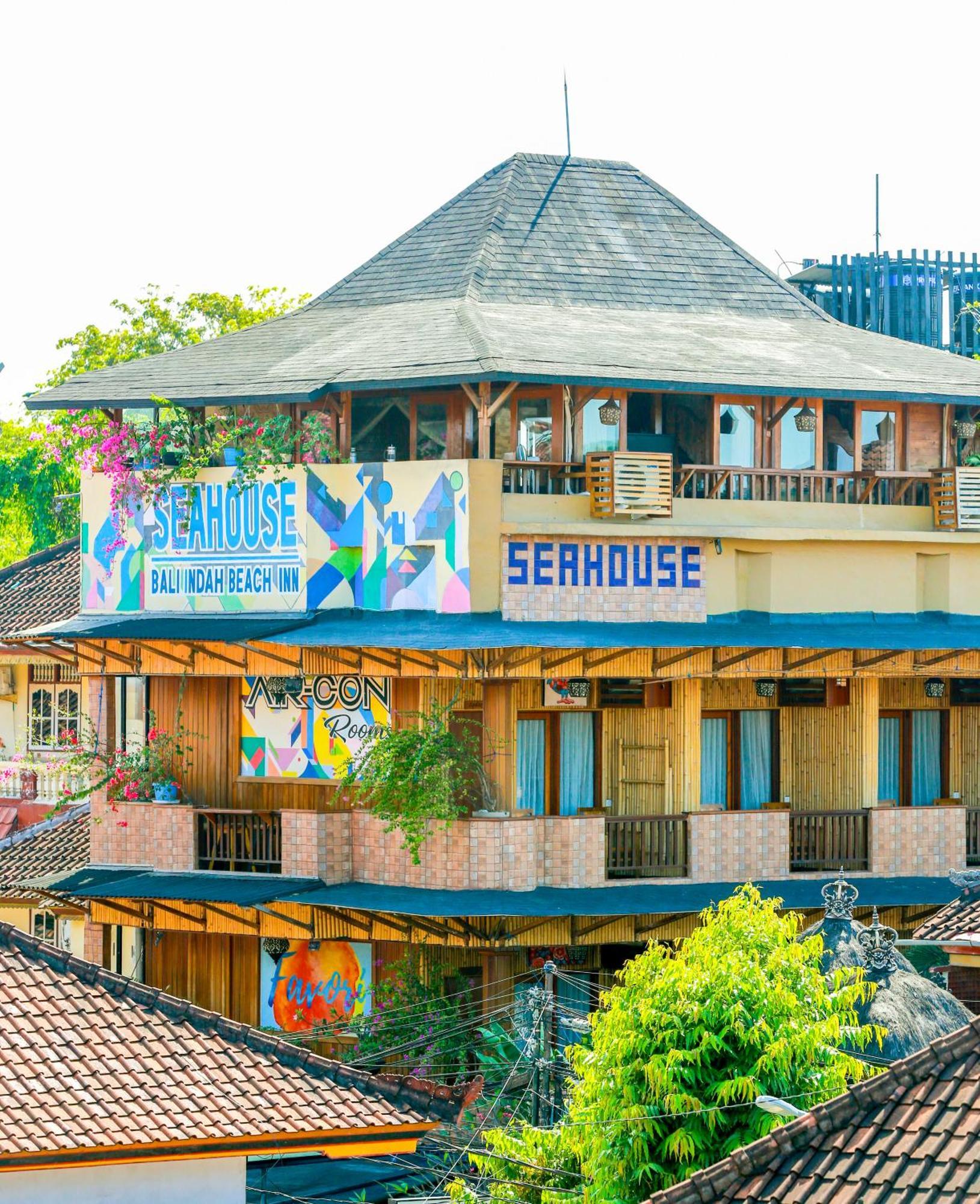 Seahouse Bali Indah Beach Inn Kuta  Ngoại thất bức ảnh